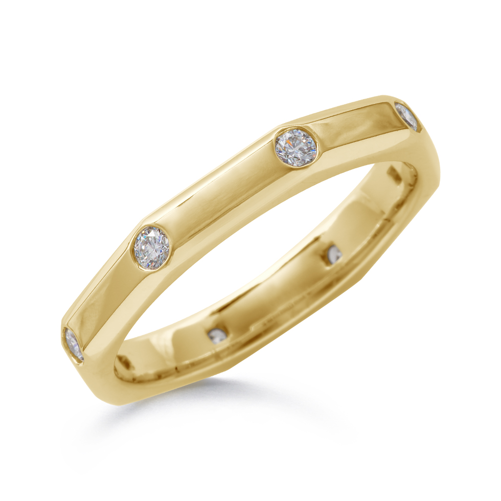 Ephesus 18KYG Octagon Diamond Ring K74218DI