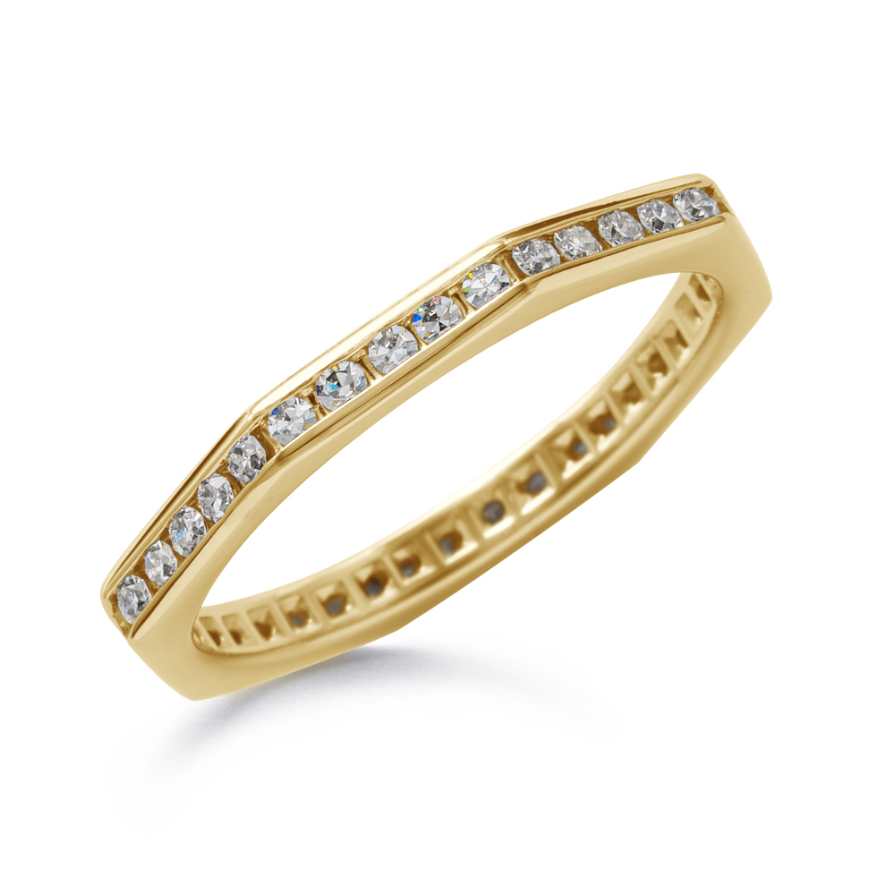 Ephesus 18KYG Octagon Diamond Ring K74554DI