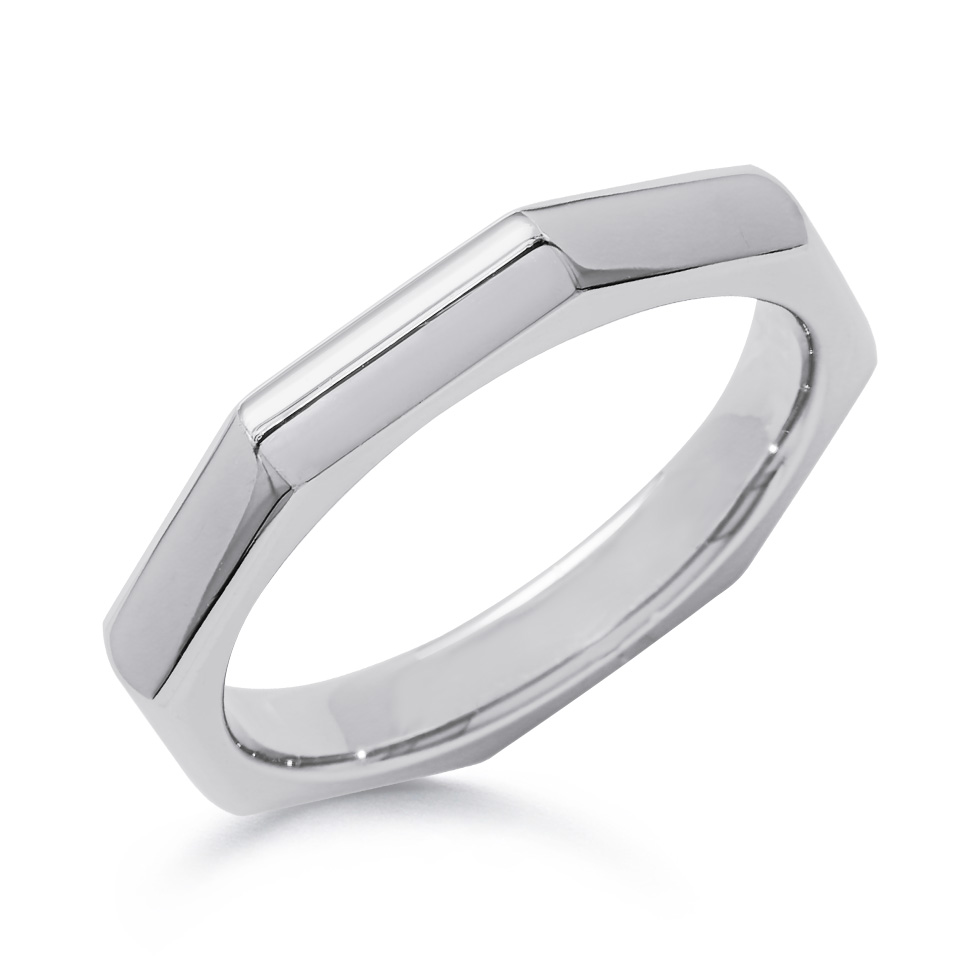 Ephesus Pt950 Octagon Ring P73997