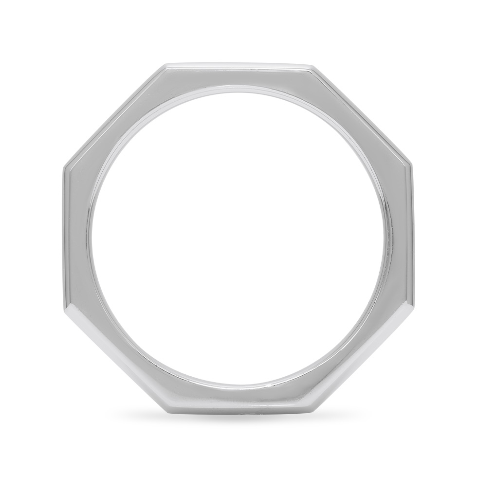 Ephesus Pt950 Octagon Ring P73997