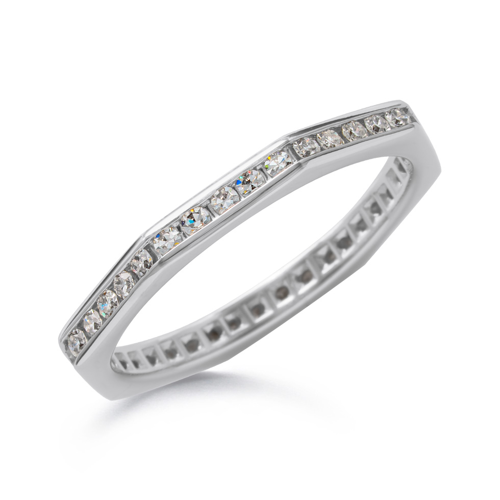 Ephesus Pt950 Octagon Diamond Ring P74554DI