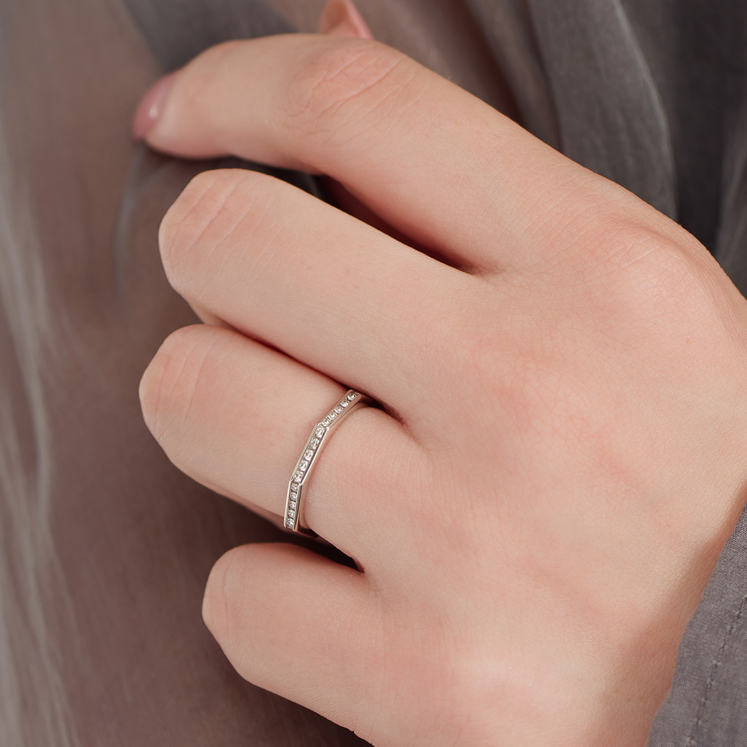 Ephesus Pt950 Octagon Diamond Ring P74554DI