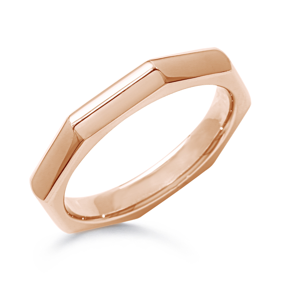 Ephesus 18KPG Octagon Ring R73997