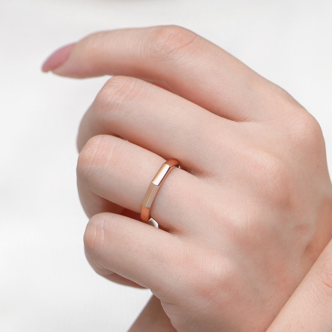 Ephesus 18KPG Octagon Ring R73997