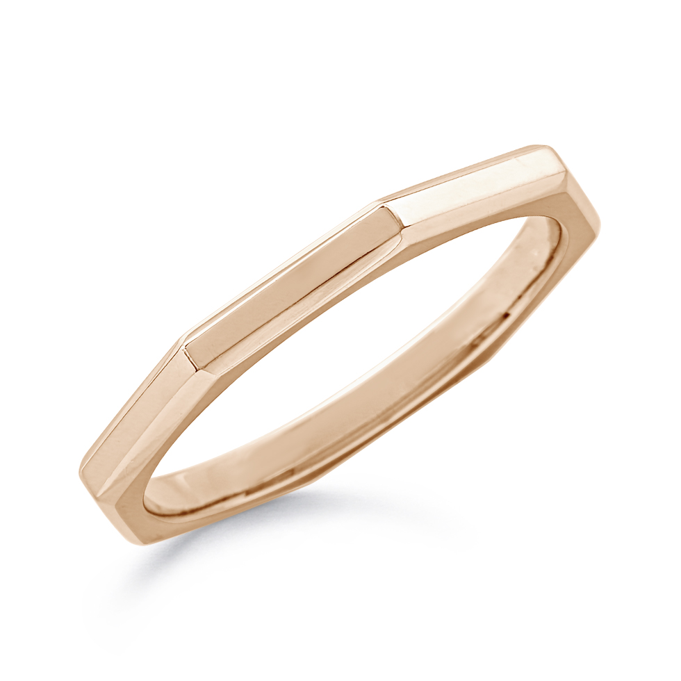 Ephesus 18KPG Octagon Ring R74093