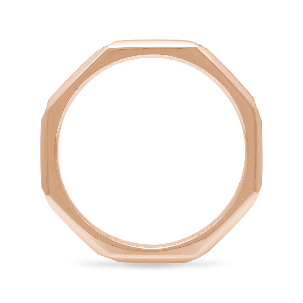 Ephesus 18KPG Octagon Diamond Ring R74218DI
