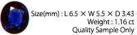 スリランカ産サファイヤ (加熱)