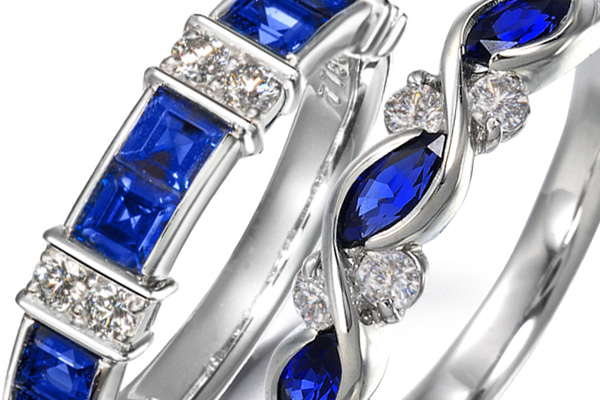 宝石の色と貴金属の色