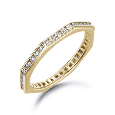18KYG Octagon Diamond Ring K74554DI