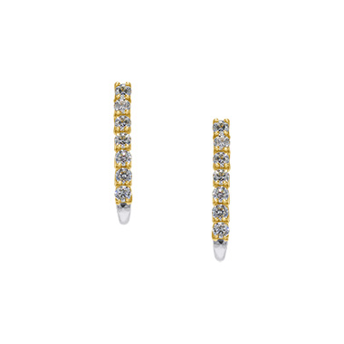 Pt950 18K Diamond Earrings M51633DI