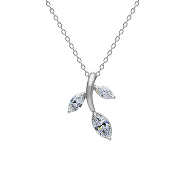 Pt950 Diamond Pendant P23576DI