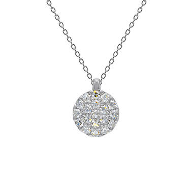 Pt950 Diamond Pendant P33166DI