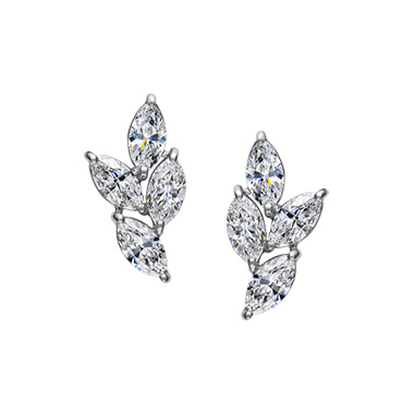 Pt950 Diamond Earrings P51389DI